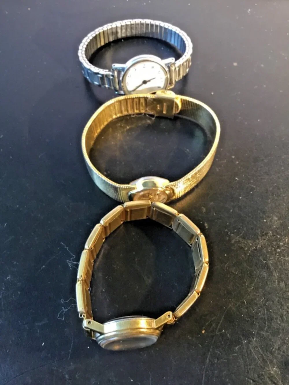 Lot of 3 Ladies Watches – Timex & Stellaris – Vintage Repair/Service